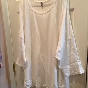 XCVI White Oversized Tunic, Size 2X, Vintage.